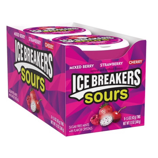 Ice Breakers Sours Berry (8x42g Tins)