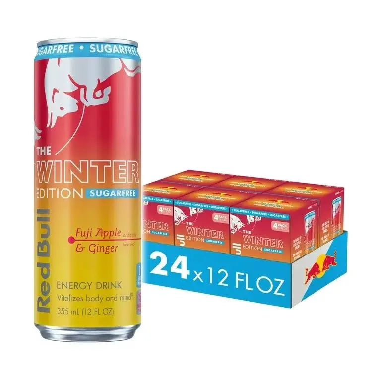 RedBull The Winter Edition Sugar Free Energy Drink 8.4Oz, (24 Count)