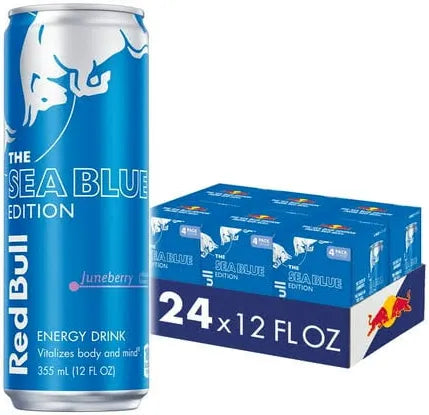 RedBull The Blue Edition Sugarfree Energy Drink 12Oz, (24 Count)
