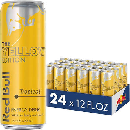 RedBull The Yellow Edition Energy Drink 12Oz, (24 Count)