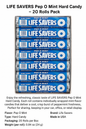 LIFESAVERS Pep O Mint Hard Candy – 20 Rolls Pack .84 oz