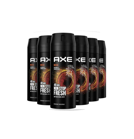 AXE Musk Deodorant Body Spray – Pack of 6 × 150ml