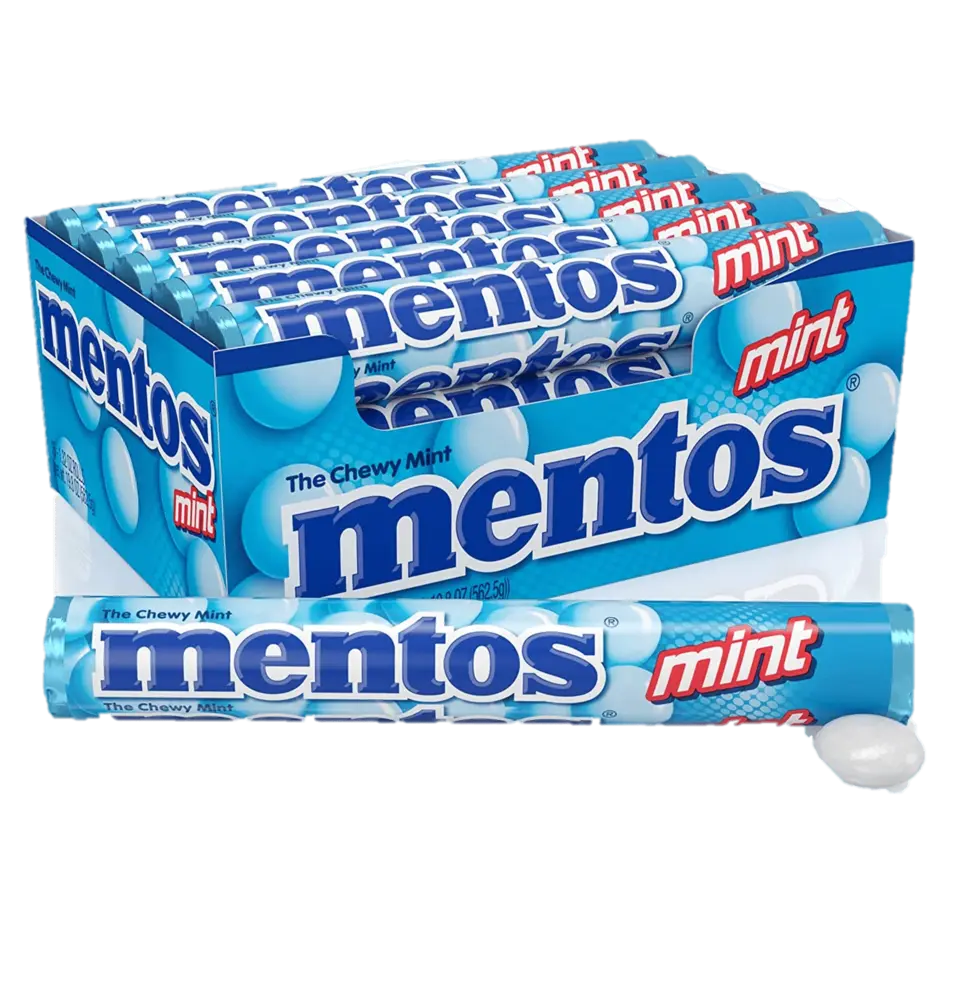 Mentos Chewy Mint Candy – Pack of 20 Rolls (USA)