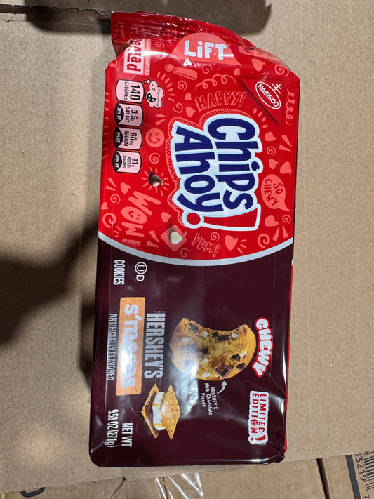 Chips Ahoy Hershey S’mores Cookies 9.58Oz family size