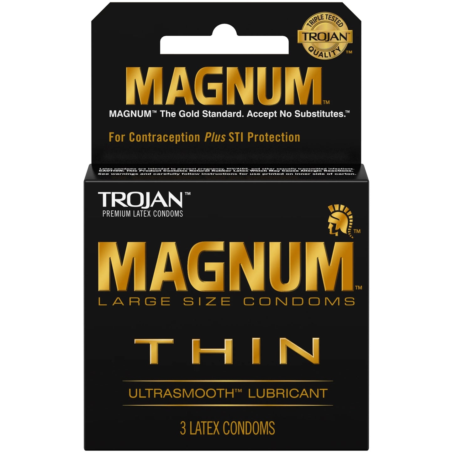 Trojan Magnum Black 3- Pack
