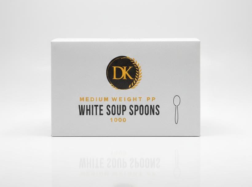 DK SPOON MEDIUM WHITE BULK (1000 COUNT)
