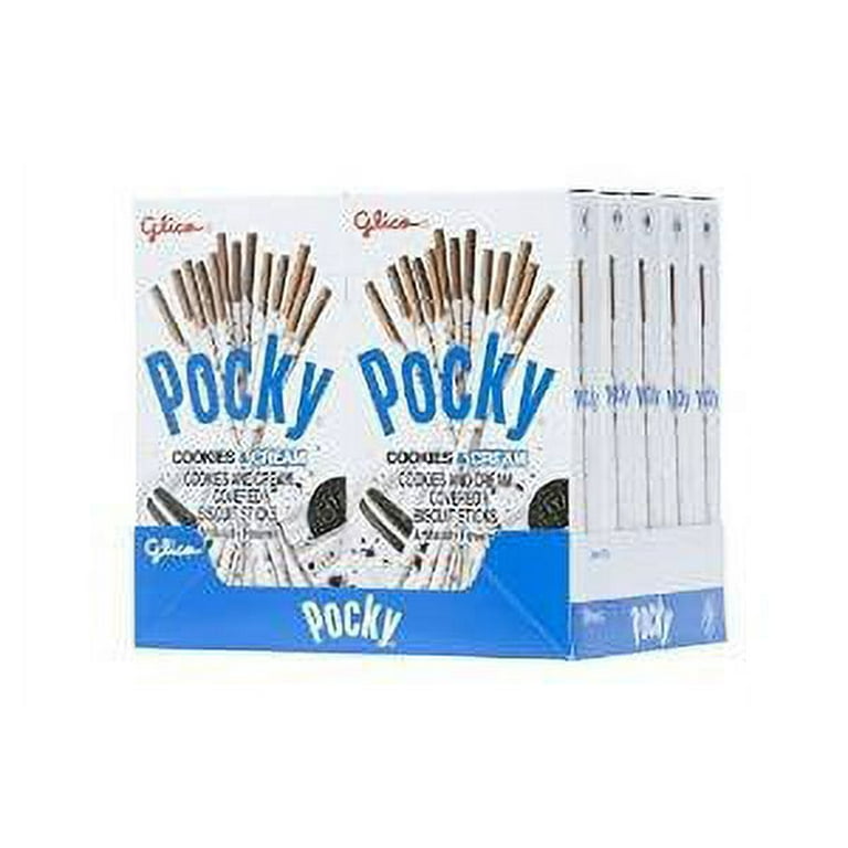 Glico Pocky Cookies & Cream Covered Biscuit Sticks 2.47oz X10 Packs