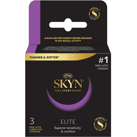 Lifestyles Skyn Elite Ultra Thin & Soft Condom Non-Latex, 3 ct