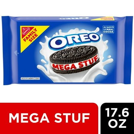 MEGA STUF CHOCOLATE SANDWICH COOKIES, MEGA STUF