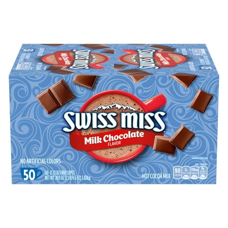 Swiss Miss. 47491 Hot Cocoa Mix, Regular, 50 Packets-Box