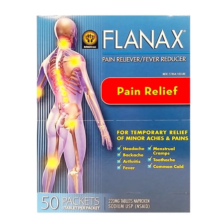 FLANAX- Pain Relief/Fever Reducer 50 Count