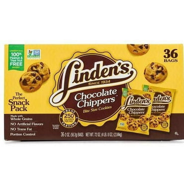 Linden S Large Chocolate Chip Cookies 3 per Pack - 18 Packs