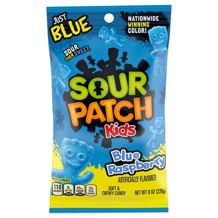 Sour Patch Kids Soft & Chewy Candy Blue Raspberry - 3.2Oz