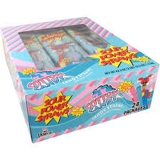 Sour Power Candy Straws, Cotton Candy, 1.75 oz (Pack of 24)