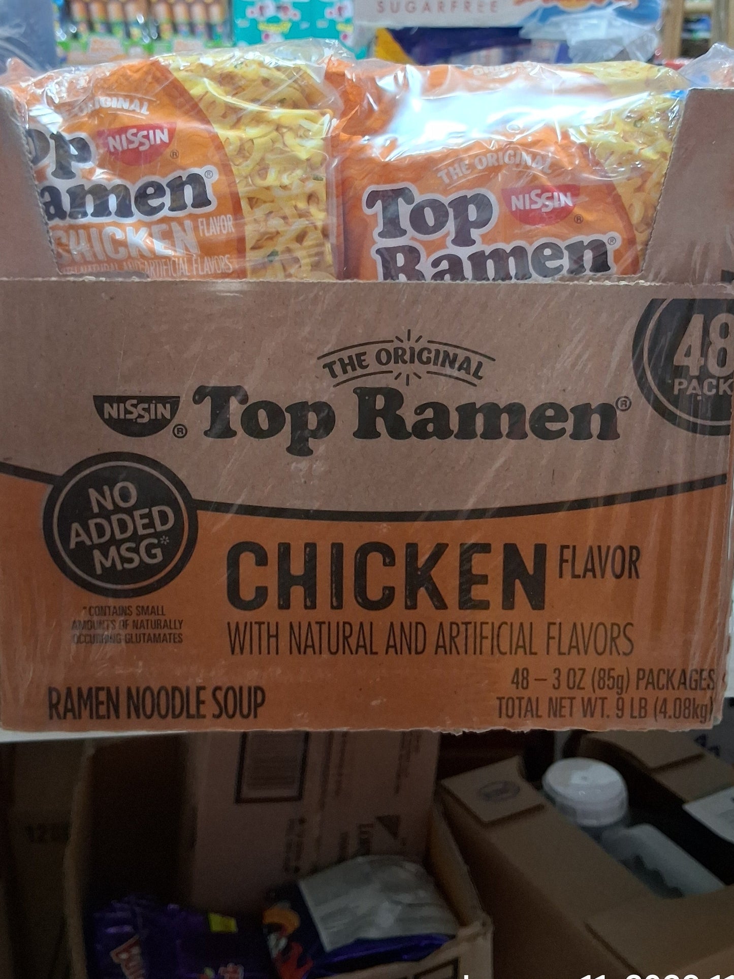 Nissin Top Roman Chicken Flavor Nodels 48 packs 3oz