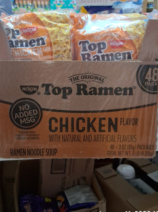 Nissin Top Ramen Chicken 48ct/3oz
