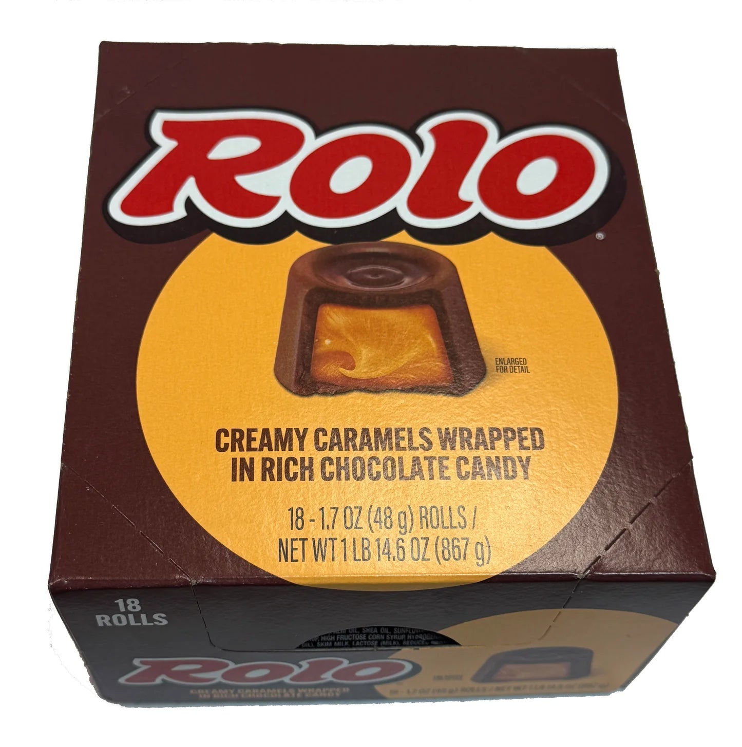 Rolos Chewy Caramels, 1.7 oz rolls, 18 count