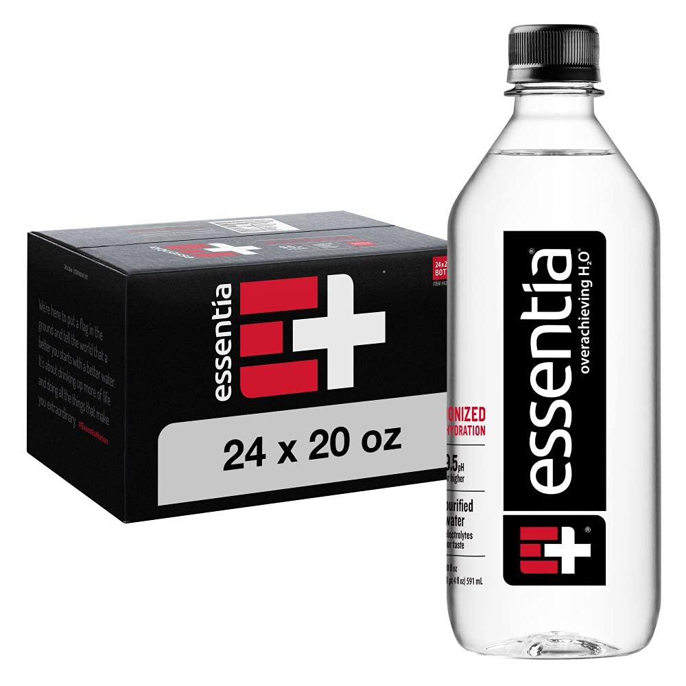 ESSENTIA WATER Water, 20 Fl Oz (Pack of 24)