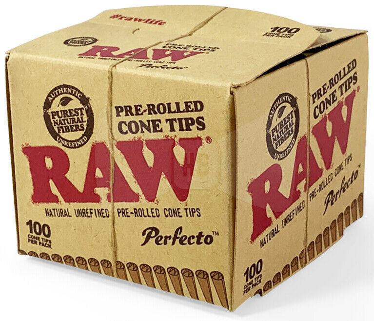 Raw Pre-rolled Cone Tips - 100 Pc