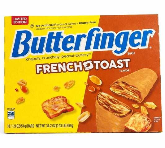 BUTTERFINGER BAR FRENCH TOAST 1.9OZ 18 COUNT