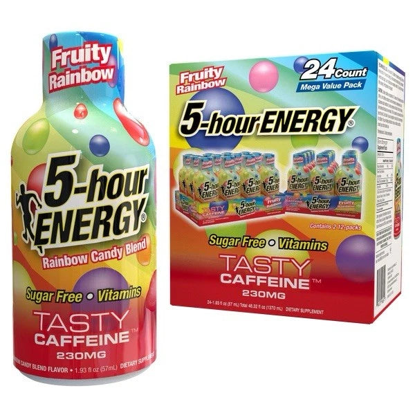5 hour energy fruity rainbow 12 count