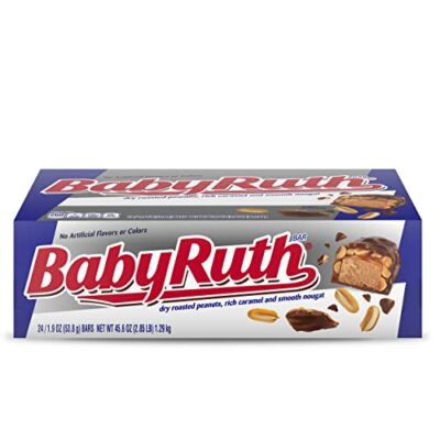 Baby Ruth 1.9 Oz. Chocolate, Caramel & Peanuts Candy Bar 122452 Pack of 24