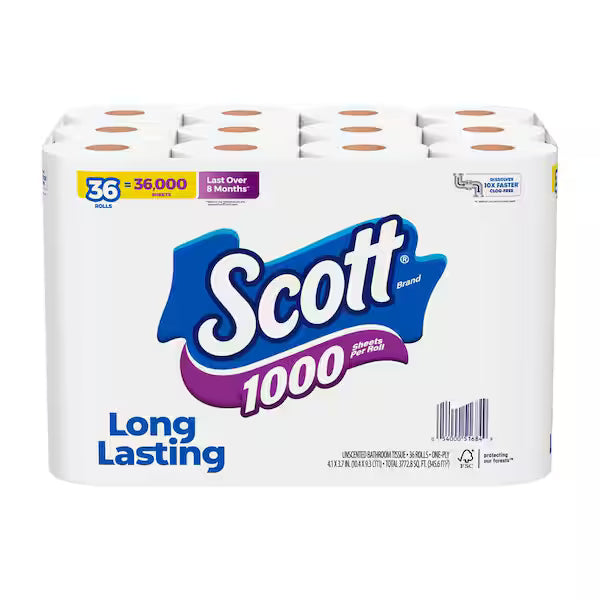 Scott Toilet Tissue 1000 Sheet (36 Count)