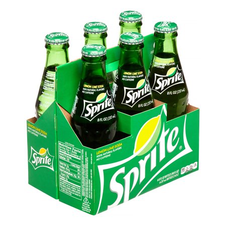 Sprite Soda Lemon Lime Glass Bottle - 6-8Oz.